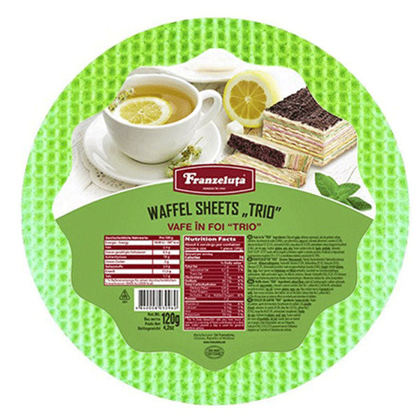 Вафельные листы Trio Color – 4,23 унции (120 г)